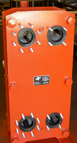 PlateMax Plate Exchangers heat exchanger model picture orange